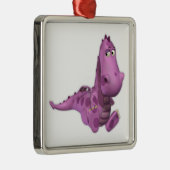 Baby Cartoon Dragons: roky Metalen Ornament (Rechts)