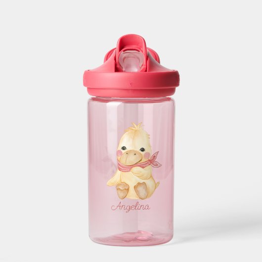 Baby Cartoon Duck Persoonlijk Waterfles (Voorkant)