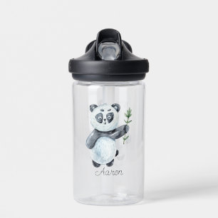 Baby Cartoon Panda Beer Gepersonaliseerd Waterfles