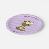 Baby cartoon verjaardag kinderen papieren bordje (Gekanteld)