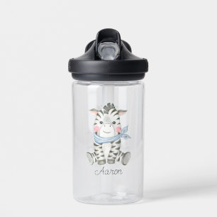 Baby Cartoon Zebra Gepersonaliseerd Waterfles