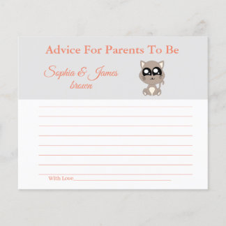 Baby Cat | Advies voor Mam & Pap Baby shower Flyer