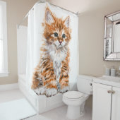 Baby Cat Baby shower Gordijn Gift -  (In situ)