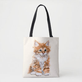 Baby Cat Canvas tas - Kies kleur
