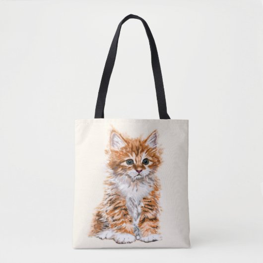 Baby Cat Canvas tas - Kies kleur (Voorkant)