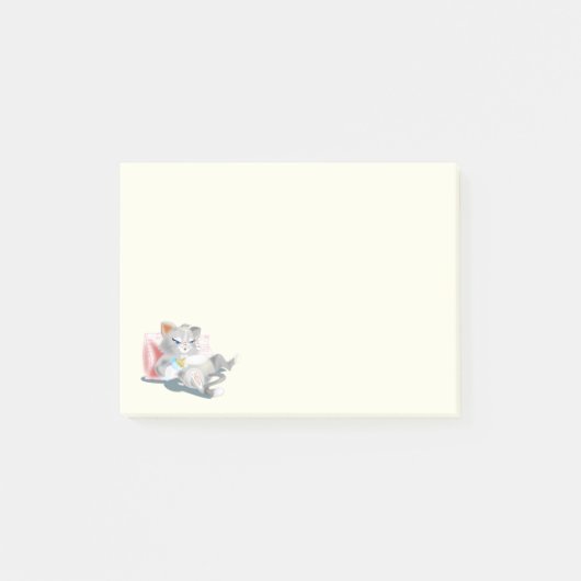 Baby Cat Funny Post merkt het op Post-it® Notes (Voorkant)