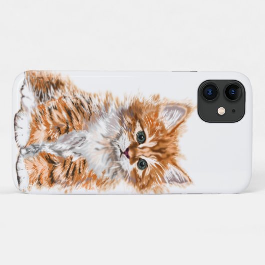 Baby Cat iPhone Case - Kies kleuren (Achterkant (horizontaal))