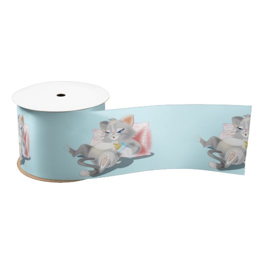 Baby Cat Lint - Uw kleuren - Tekst (Spoel)