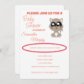 Baby Cat | Uitnodiging voor Baby shower (Voorkant / Achterkant)