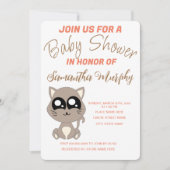 Baby Cat | Uitnodiging voor Baby shower (Voorkant)