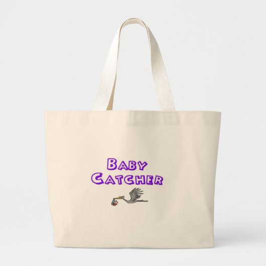 baby catcher grote tote bag (Voorkant)