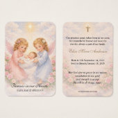 Baby Catholic Funeral Memorial Holy Card - Visitekaartje (Voorkant /achterkant)