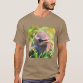 Baby Cedar Waxwing Bird Natuur T-shirt (Voorkant)