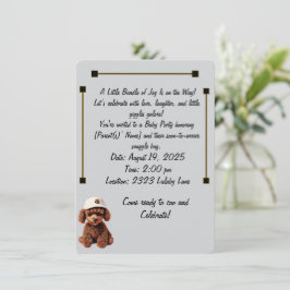 Baby Celebration & Announcement Invitation Kaart