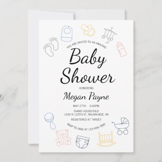 Baby centraal kaart (Voorkant)