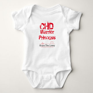 Baby CHD Warrior Princess Romper