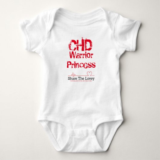 Baby CHD Warrior Princess Romper (Voorkant)