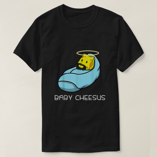 Baby Cheesus Cheese Fan Kerstmis Jezus Pun T-shirt