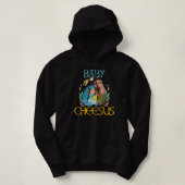 Baby Cheesus Christelijk kerstfeest Thativiteit Ch Hoodie (Design voorkant)