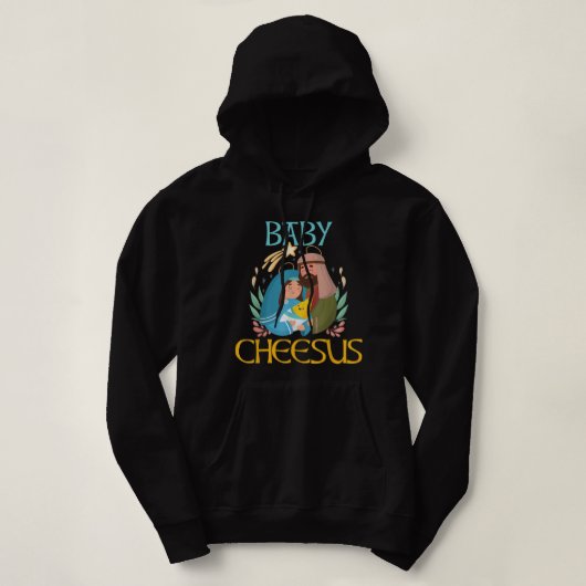 Baby Cheesus Christelijk kerstfeest Thativiteit Ch Hoodie (Design voorkant)