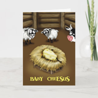 Baby Cheesus Feestdagen Kaart