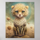 Baby Cheetaah Geslacht Neutraal | Cheetaah Muurpri Poster (Voorkant)