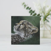 Baby Cheetah blank card with envelope Kaart (Staand voorkant)
