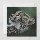 Baby Cheetah blank card with envelope Kaart (Voorkant)