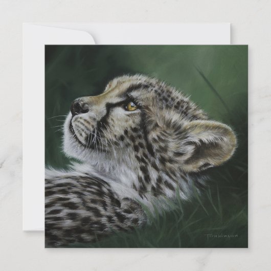 Baby Cheetah blank card with envelope Kaart (Voorkant)