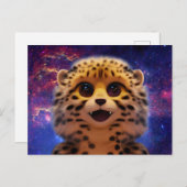 Baby Cheetah Briefkaart (Voorkant / Achterkant)