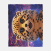 Baby Cheetah Fleece Deken (Voorkant)
