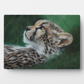 Baby Cheetah Fotoplaat met standaard (voorkant)