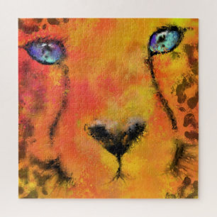 Baby Cheetah met Blue Eyes Jigzaag Puzzle Legpuzzel