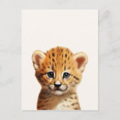 Baby Cheetah Portret Briefkaart (Voorkant)