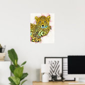 Baby Cheetah Poster (Thuiskantoor)