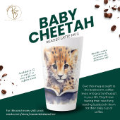 Baby Cheetah Reader Latte Mok