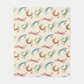 Baby Cheetah Stretches Multicolor Fleece Blanket Deken (Voorkant)