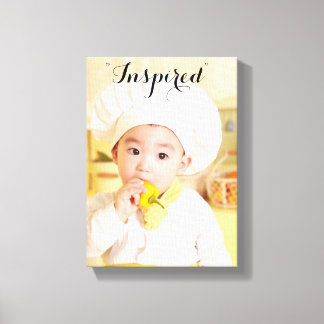 Baby Chef Wrapped Canvas Afdruk
