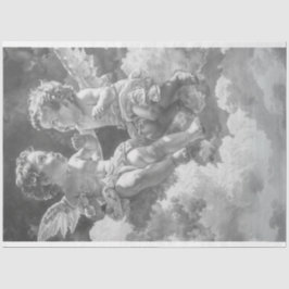 Baby Cherub Angels in Hemels Dialoog Decoupage Tissuepapier