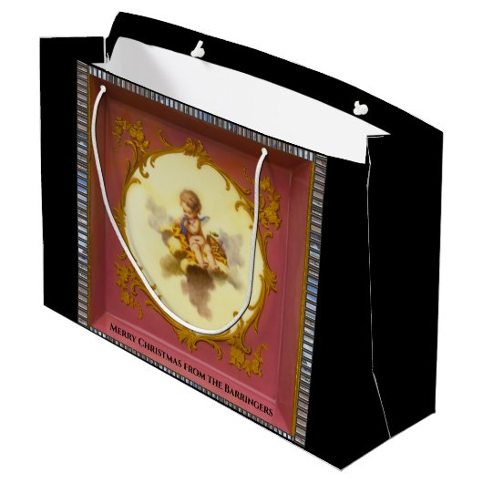 Baby Cherub Holiday Joy Groot Cadeauzakje (Achterkant Gekanteld)