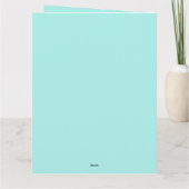 Baby Cherub met bloemen Kaart (Achterkant)