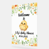 Baby chick acryl baby shower acryl bord (Hoek)