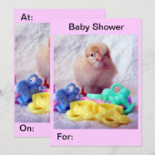 Baby Chick, Baby shower Kaart (Voorkant / Achterkant)