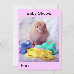 Baby Chick, Baby shower Kaart
