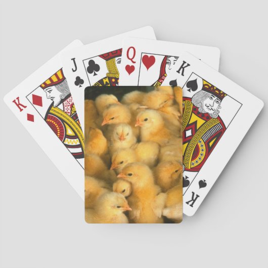 Baby Chick Chicken Pokerkaarten (Achterkant)