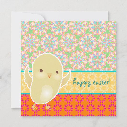 Baby Chick Easter Uitnodiging (Voorkant)