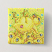 BABY CHICK ROCK & ROLL SPRING MOSH PIT BUTTON Squ (Voorkant)