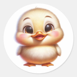 Baby Chick Ronde Sticker