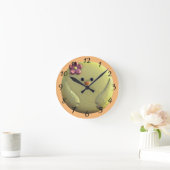 Baby chick schatgeel en roze ronde klok (Huis)