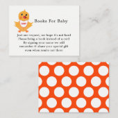 Baby Chick Schattige Baby shower Boek Aanvraag Informatiekaartje (Voorkant / Achterkant)